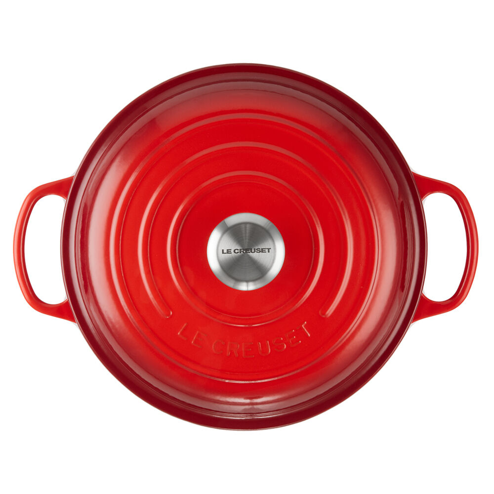 一流の品質 ル・クルーゼ キャセロール 26cm チェリーレッド 鍋
