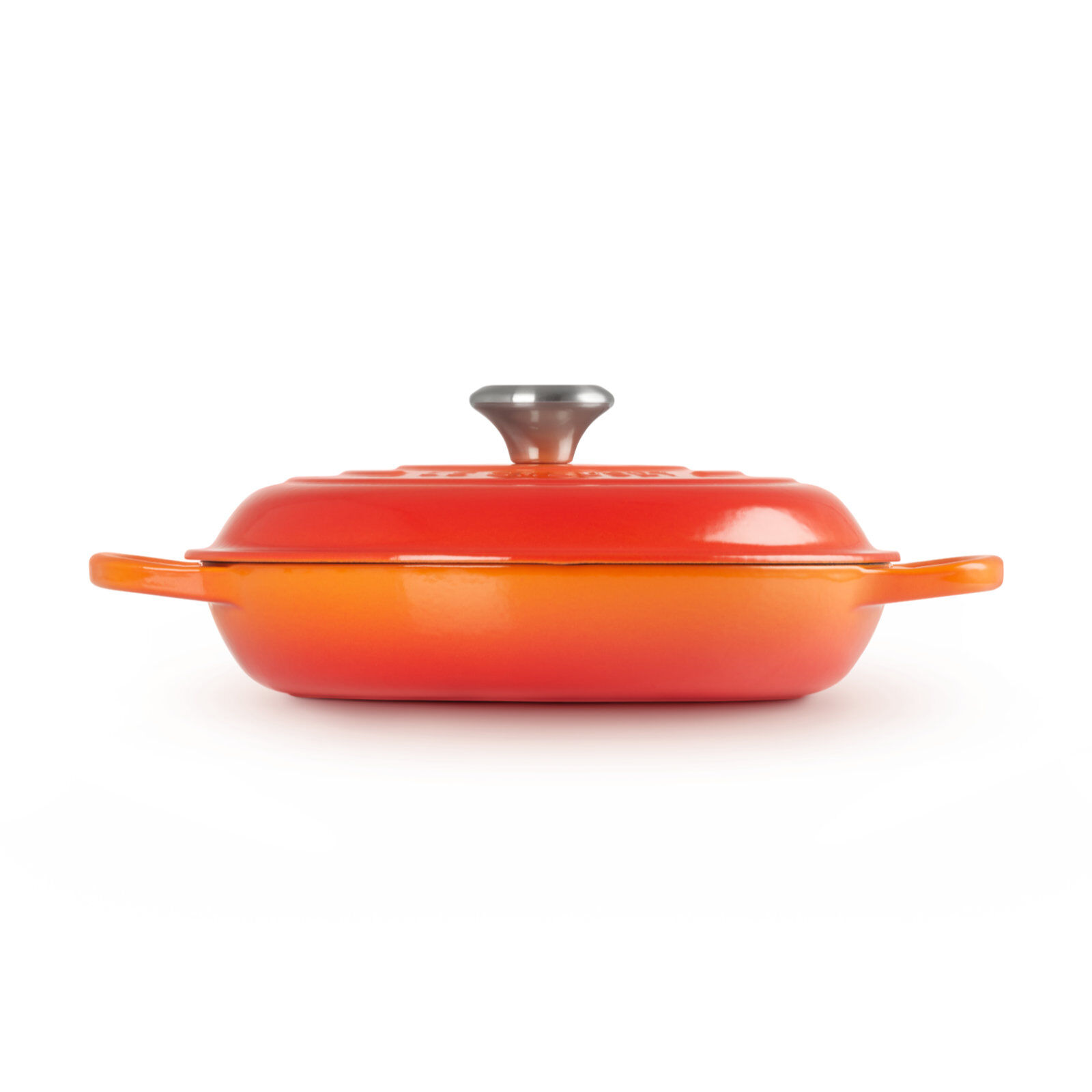 シグニチャー ビュッフェ・キャセロール 26cm オレンジ (シルバーツマミ) | 両手鍋 ｜ル・クルーゼ（Le Creuset）公式