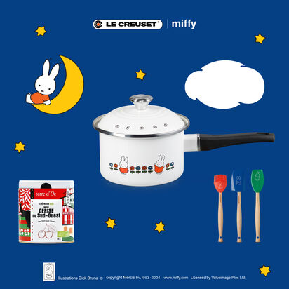 Mid-Autumn Miffy Set with Miffy Enamel On Steel Sauce Pan 16cm image number 0