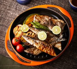 秋刀魚と秋野菜のグリル