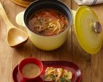 ユッケジャン風スープ(韓国風牛肉入りスープ)・海鮮チヂミ