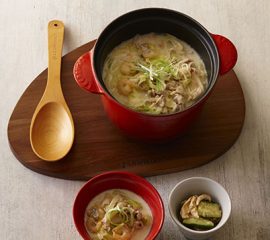 海鮮ミルクラーメン・ささみときゅうりの和え物